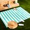 DII® Aqua & White Stripe Outdoor Rug, 4ft. x 6ft.